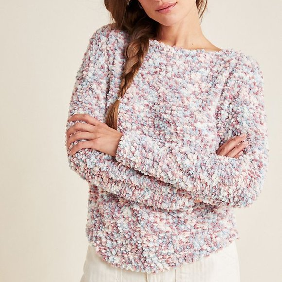 Anthropologie Estelle Boucle Knit Top - Picture 1 of 6